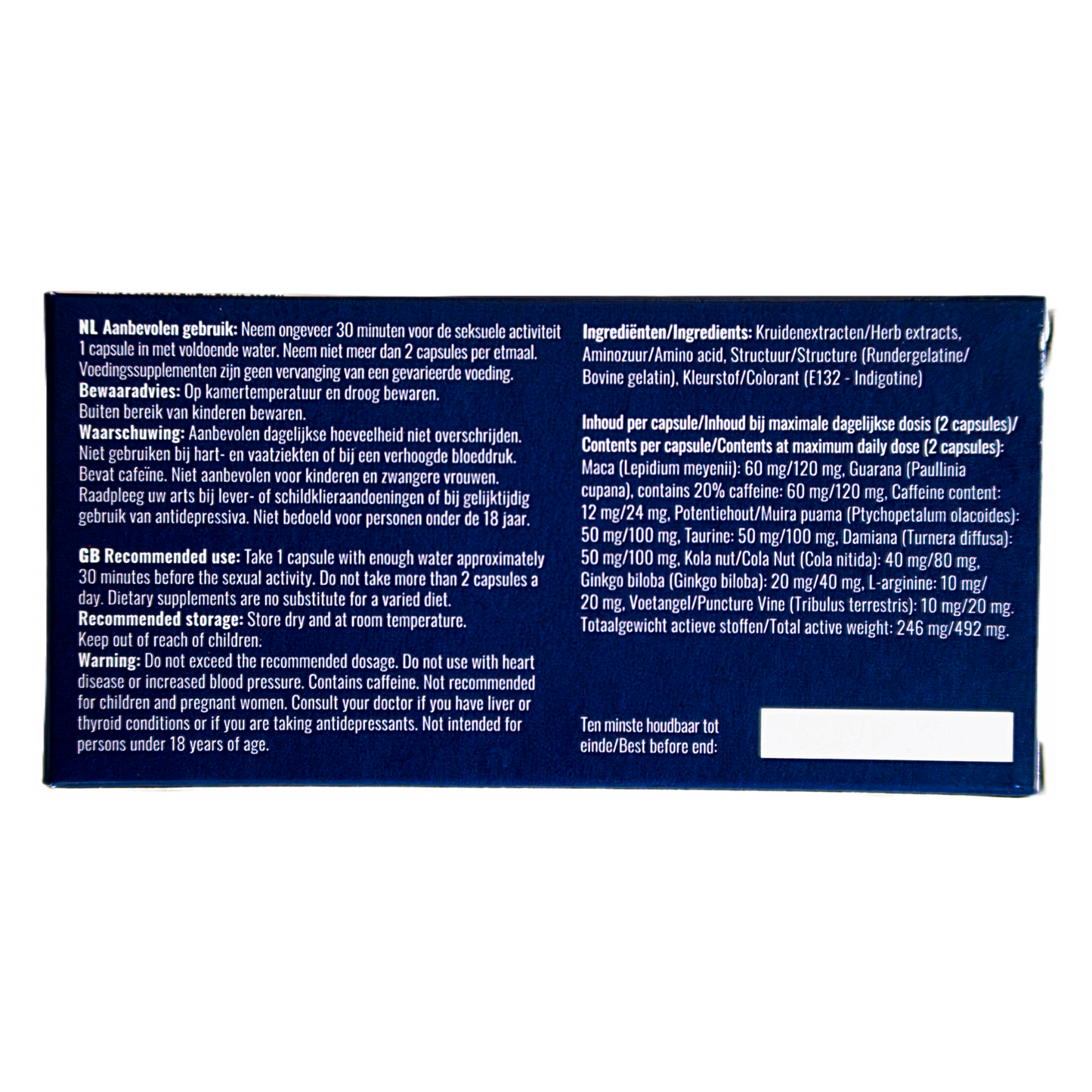 Xtreme LibiXtreme – Voedingssupplement voor libido en vitaliteit (5 capsules)